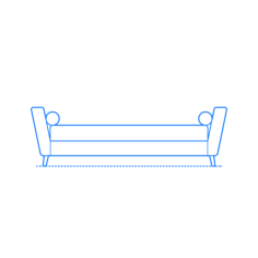 Furniture Divan Cunniff Twin Daybed Outline Svg Vector, Free Vectors File